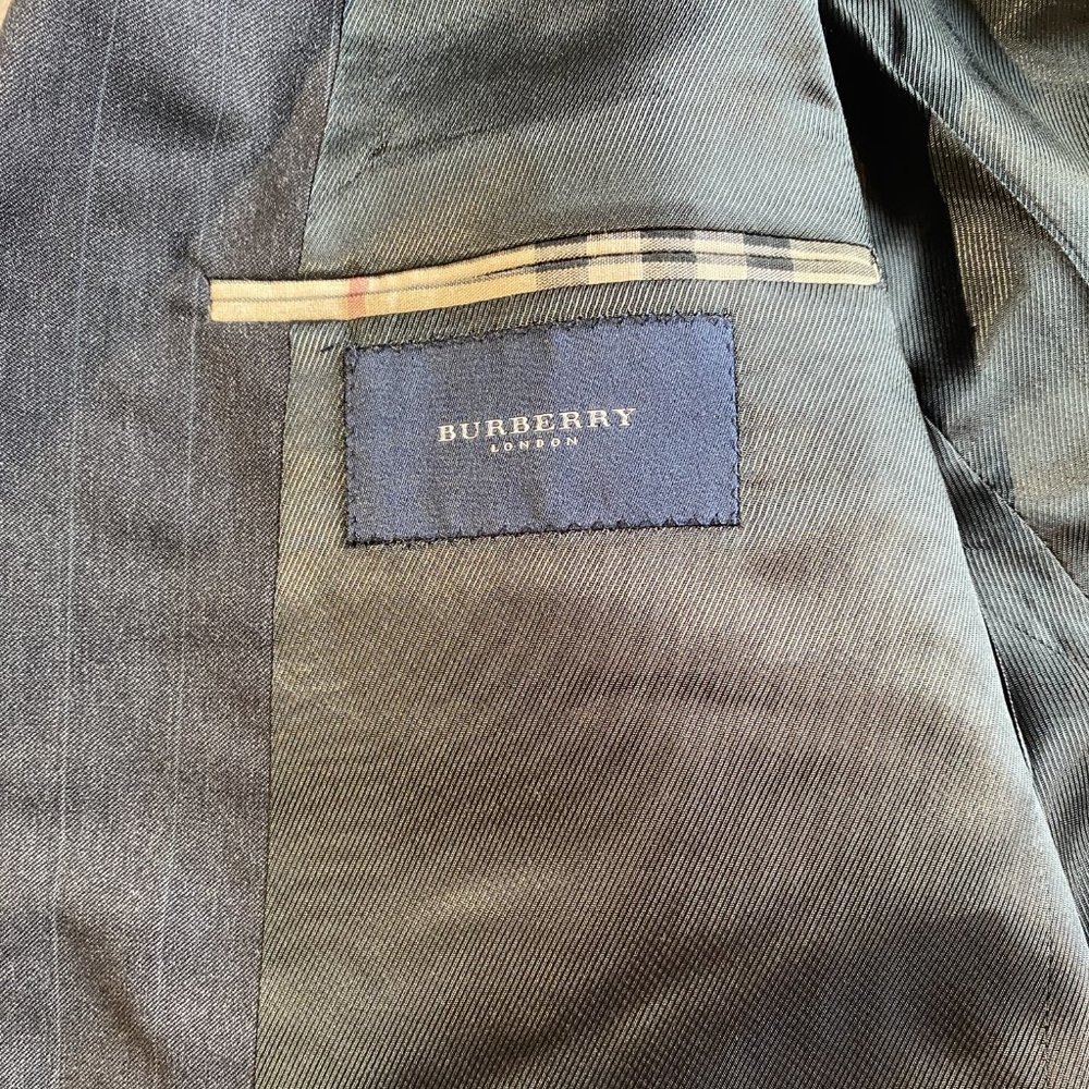 Burberry Mens suit Jacket Pinstripe 42R Wool - Picture 4 of 8
